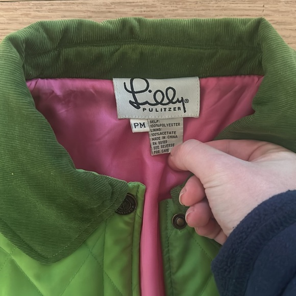 Lilly Pulitzer Green quilted jacket - Picture 2 of 3